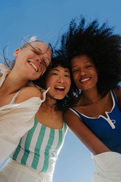 Friends laughing together